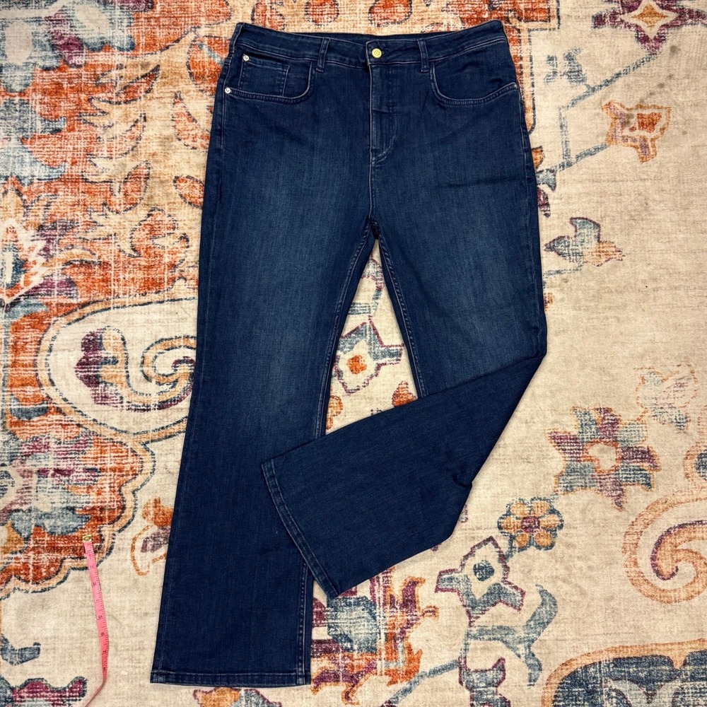 Pilcro Jeans 34‎ Tall Bootcut Denim Dark Wash Made in Turkey
